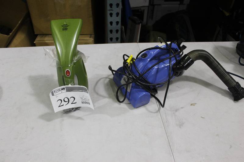 lot 292 image: Lot of (2) Appliances Including 1) Shark Vacuum Cleaner AND 1) My Little Steamer