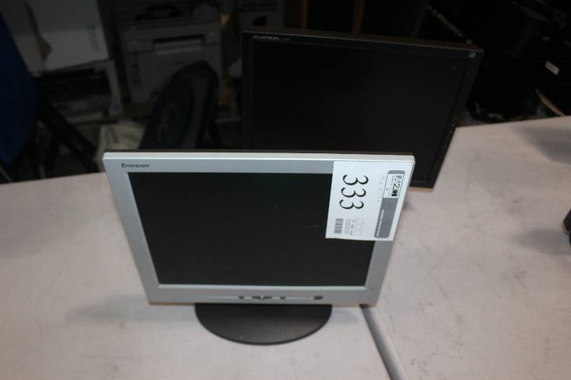 lot 333 image: Lot of (2) Computer Monitors Including 1) 15 Envision AND 1) 17 Flatiron L1718S