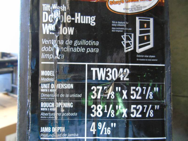 lot 182 image: Anderson Double Hung Window (TW3042)