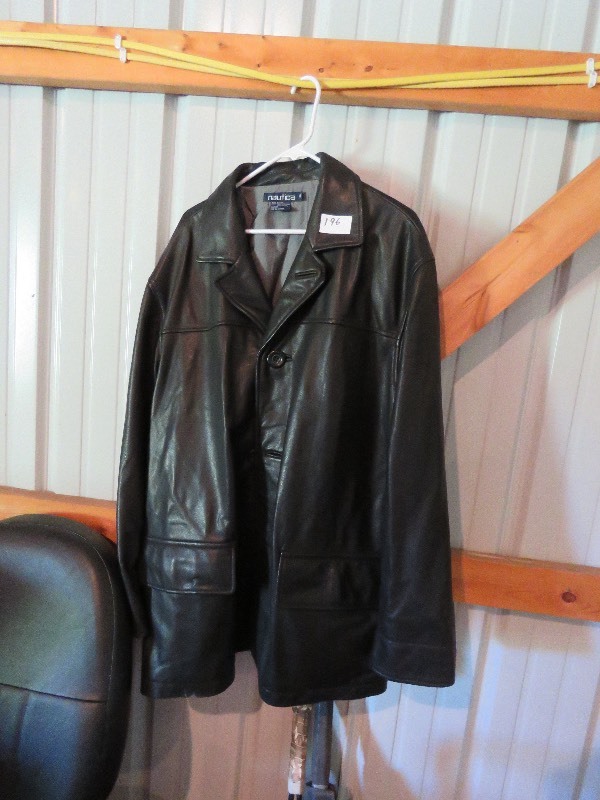 Nautica Leather Coat