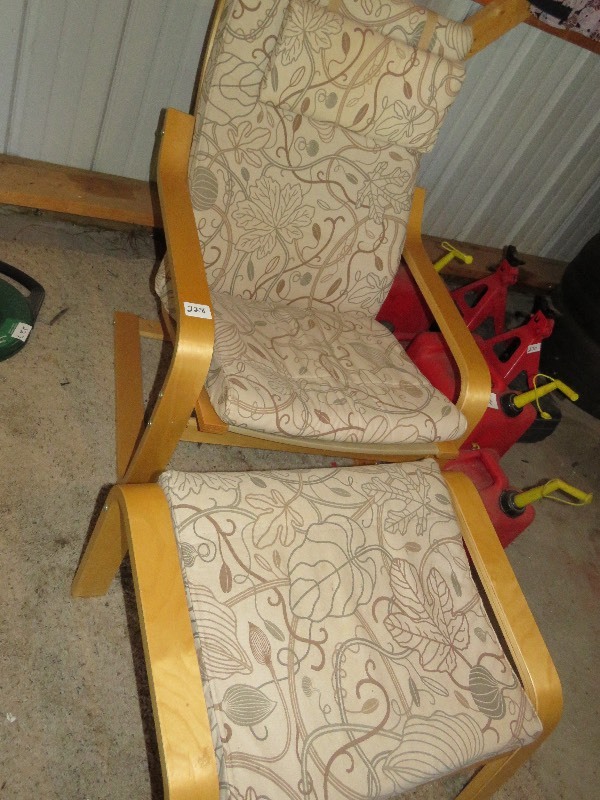 chair and ottoman