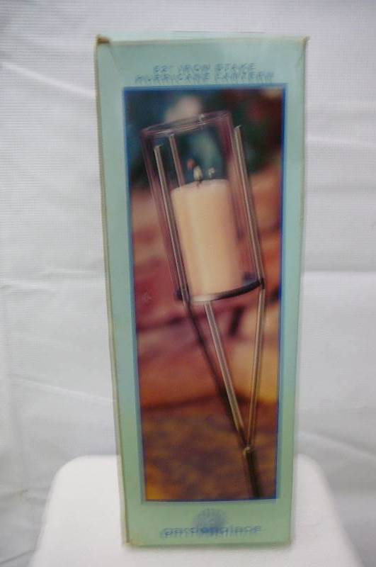 Iron Stake Hurricane Lantern