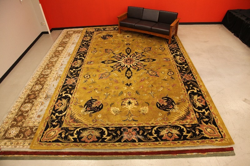 Chamberlain Large Area Rug 12' x 18' Gold High End Furniture, Luxury