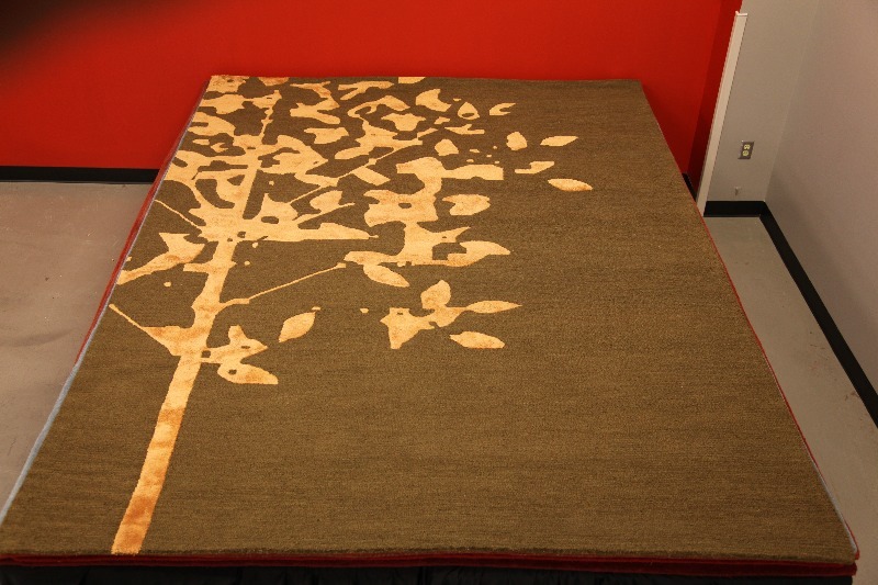 Woodland Large Area Rug 8 x 11 Brown