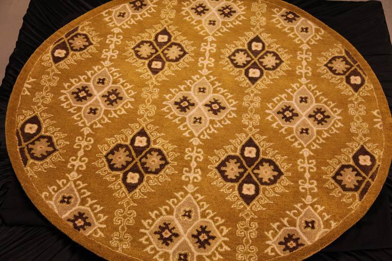 Loire Round Rug 6 Gold