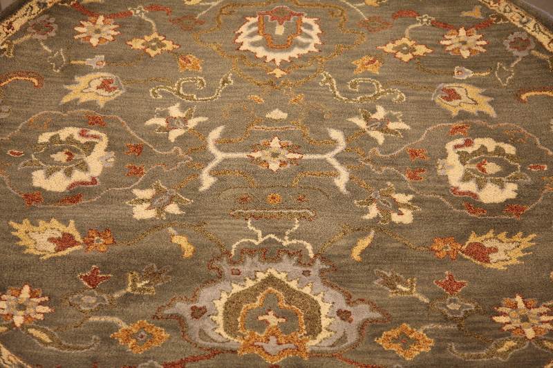 Worcester Round Rug 6 Green