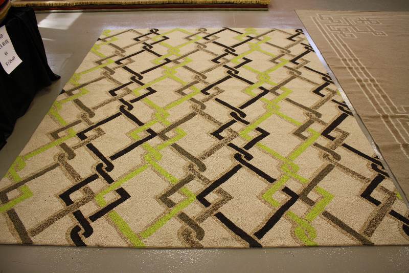 Interlock Area Rug 8 x 10 Sand