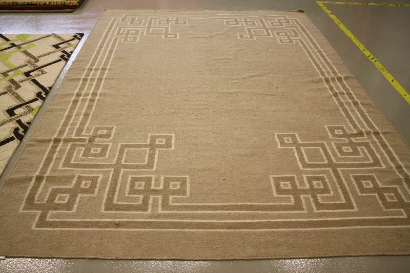 Keys Area Rug 8 x 11 Chocolate