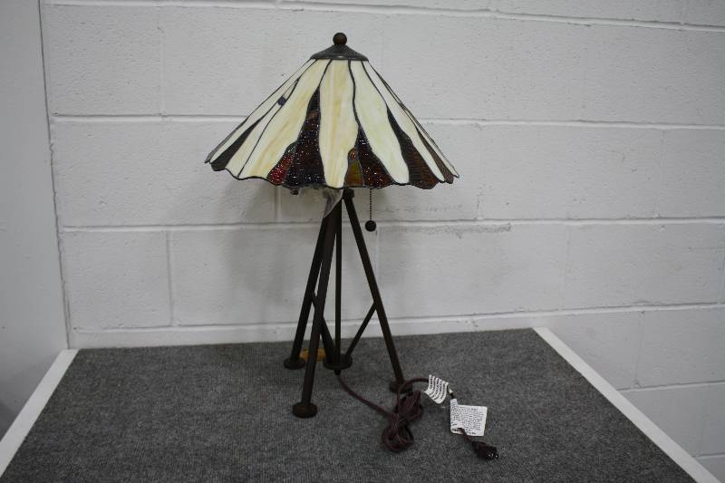 lot 64 image: Stained glass Lamp