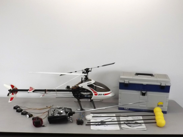 lot 18 image: Mikado RC Helicopter w Remote Control & Many Accessories