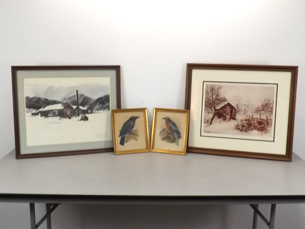 lot 36 image: Four Antique and Vintage Prints