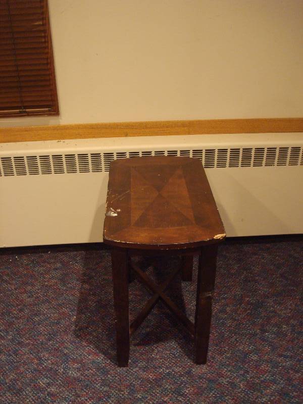 lot 18 image: Small Table, Some Damage Marks...