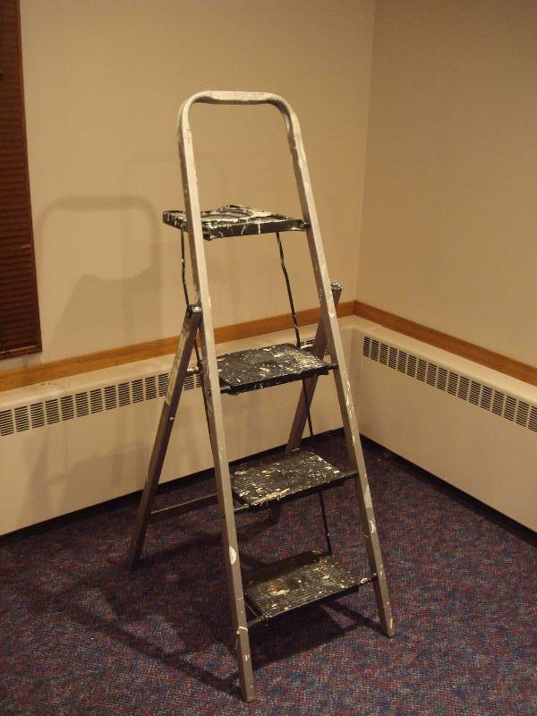 lot 30 image: Folding Step Ladder, Used, Has Paint Marks On...