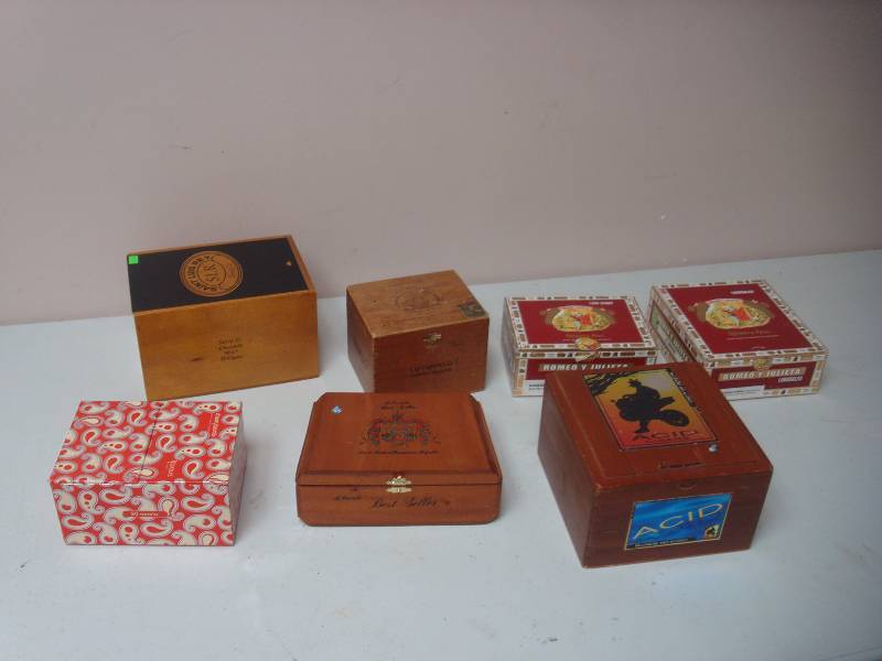 lot 57 image: Lot Of Cigar Boxes...