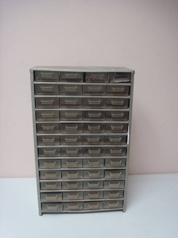 lot 72 image: Metal Nut And Bolts Storage Drawers, Used, So...