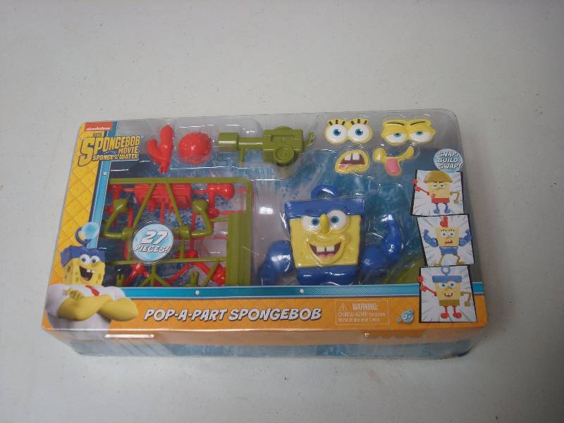 lot 74 image: Sponge Bob Pop A Part Toy, New, Some Wear to ...