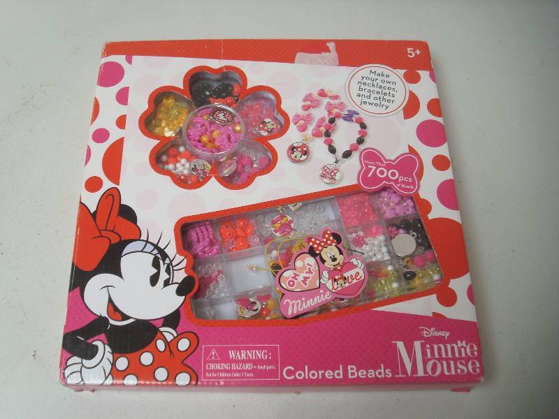 lot 78 image: Disney Minnie Mouse Craft Bead Set...