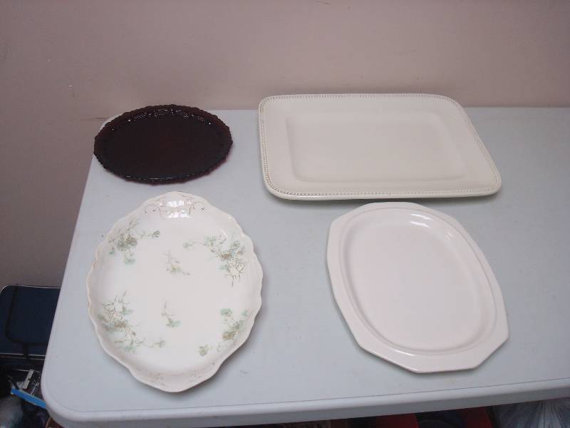 lot 109 image: Lot Of Serving Platter Plates...