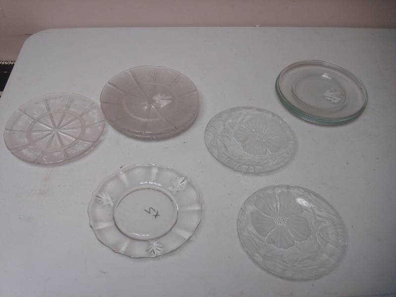lot 116 image: Lot Of Glass Salad Plates...