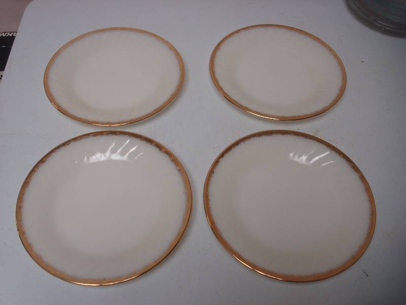 lot 144 image: Lot Of Four Fireking Ware Plates...