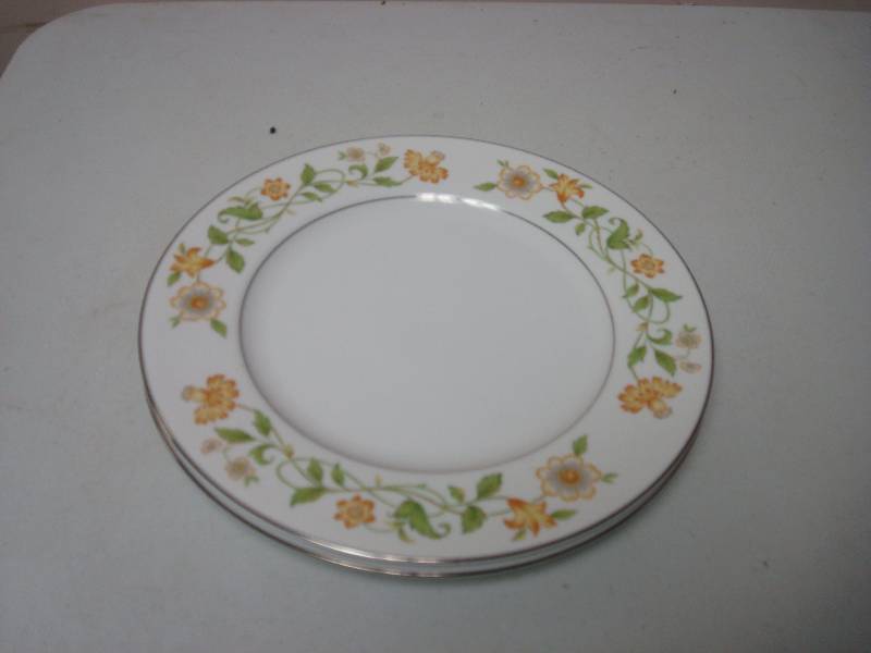 lot 179 image: Pair Of Ekco International Fine China Plates,...