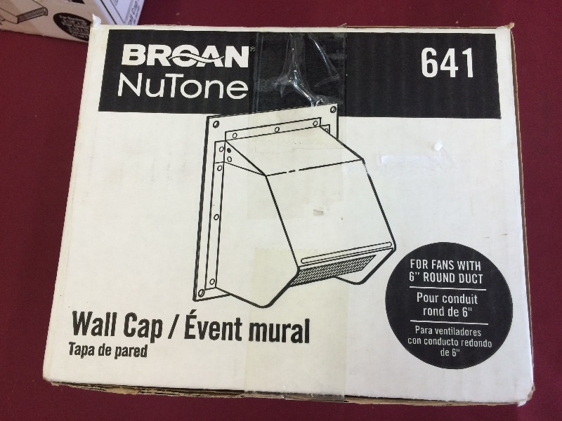 Broan #641 Wall Cap - New