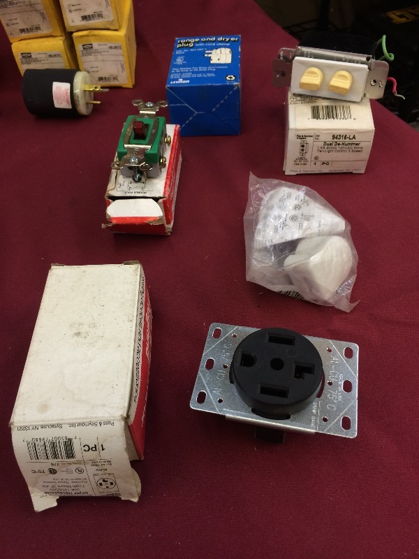 Large Lot of Electrical Receptacles - all new, never used