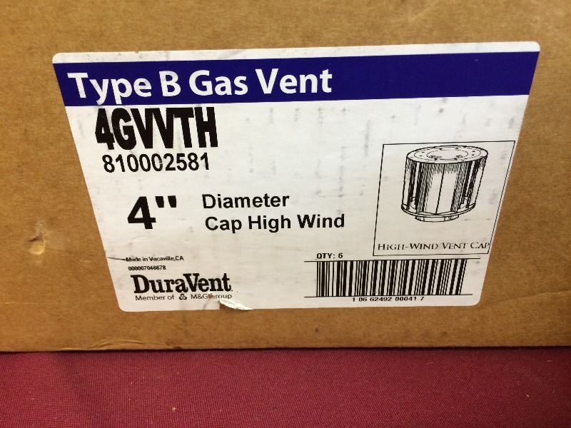 Type B Vent caps - lot of 6  New