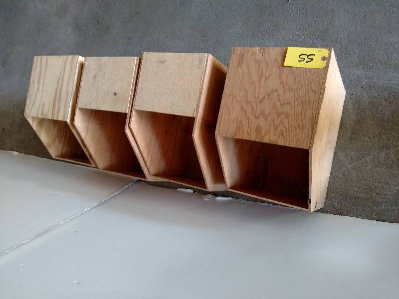 (4) Bulk Bins, 12 34 x 20 x 20...