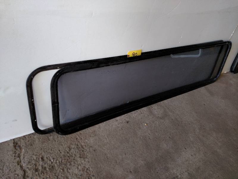 (2) Aluminum Frame Windows, 18 x 75...