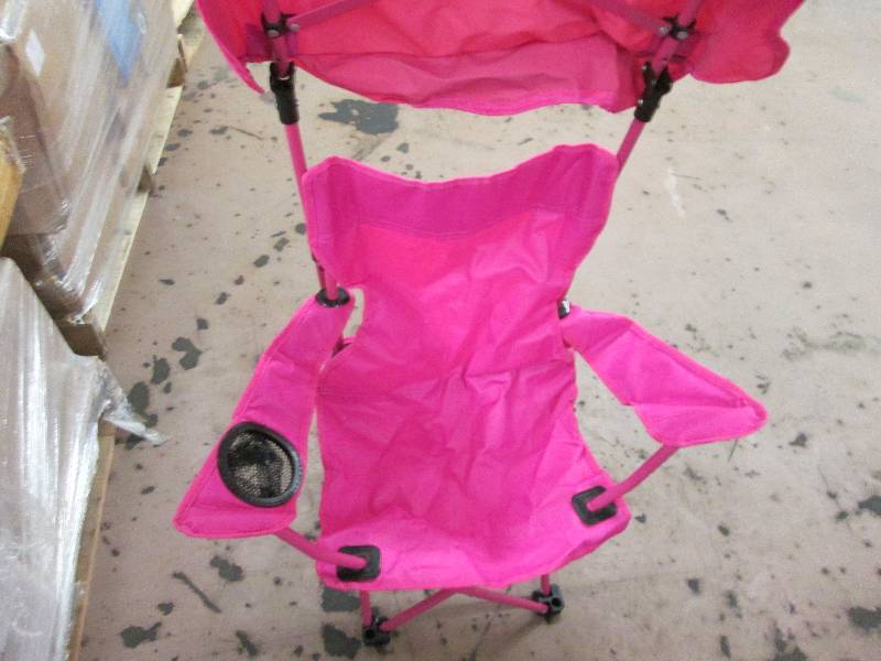 Addyson Pink camp chair with sun ...