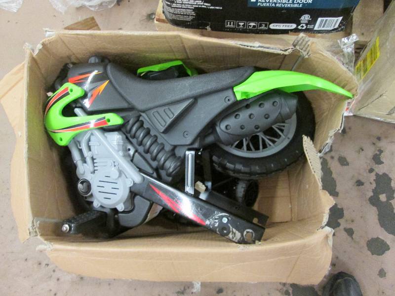 Green Motorcycle - out of box, returns, untested Retail $169.95