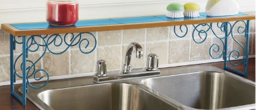 Colorblock Over-the-Sink Shelf open box returns Retail $39.95