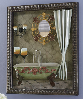 3-D Bath Retreat Wall Art Retail $59.95 Give your bathroom the aura