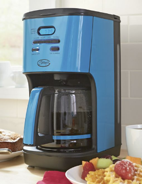 Ginnys Brand 12-Cup Coffeemaker-Island Blue  open box returns, untested Retail $79.99 y
