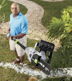 Electric 2-In-1 Convertible Pole Chain Saw open box Retail $169.99