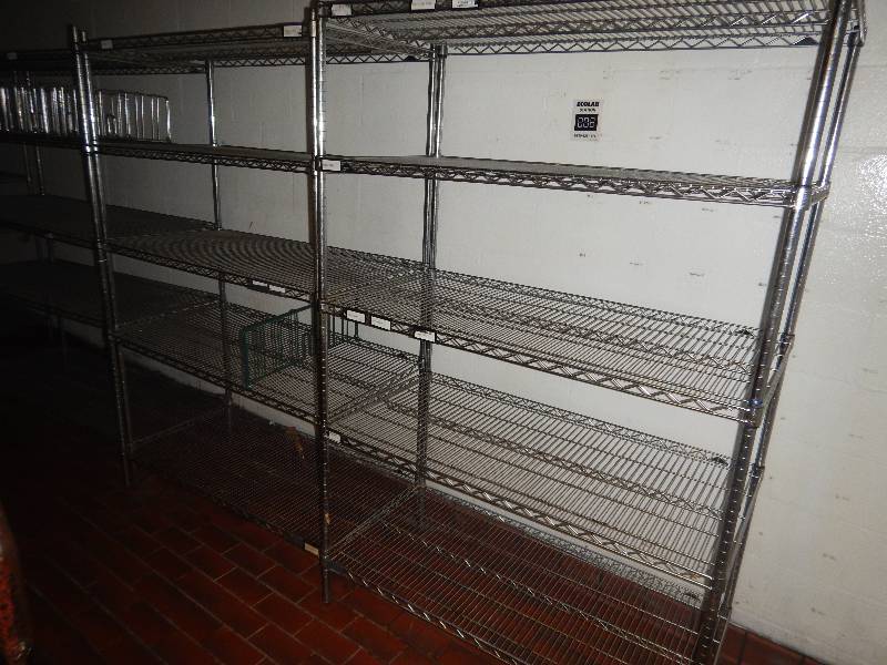 lot 28 image: 2 Metal Shelves