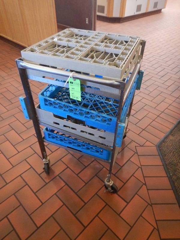 lot 85 image: Roller Washer Cart with Bins