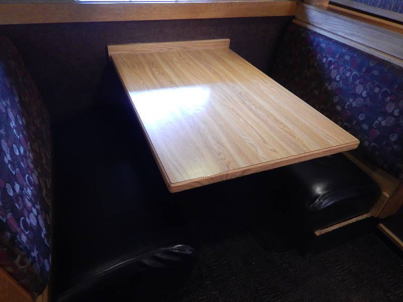 lot 86 image: Wall Mounted Wooden Table