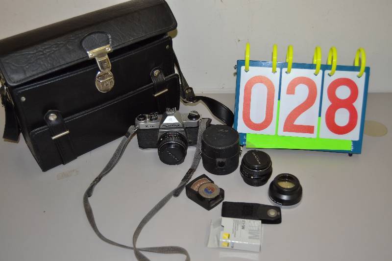 Vintage camera and accessories