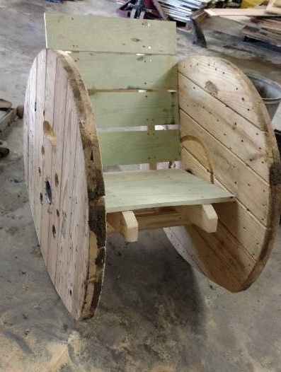 lot 66 image: Handcrafted Rocking Chair