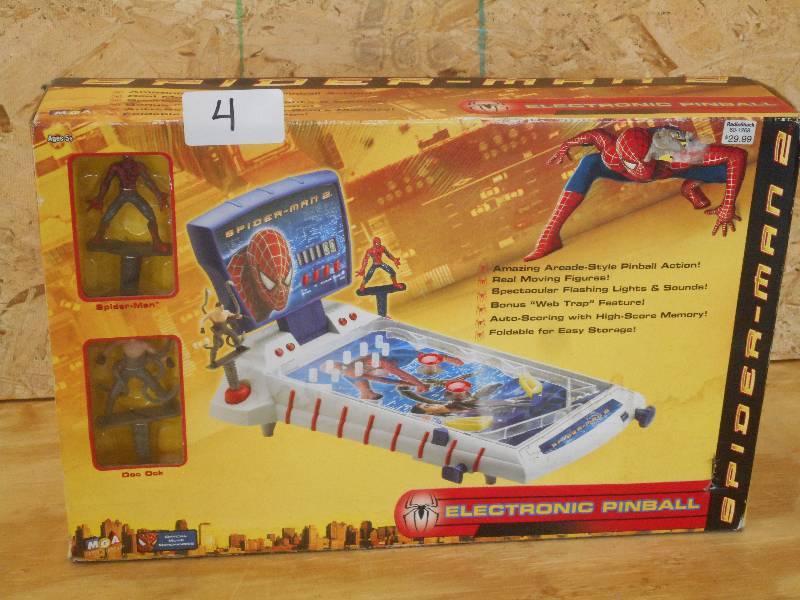 lot 4 image: Spider-Man Electronic Pinball With ...