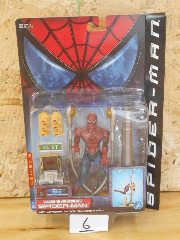 lot 6 image: Spider-Man Series-2 Web Swinging Sp...