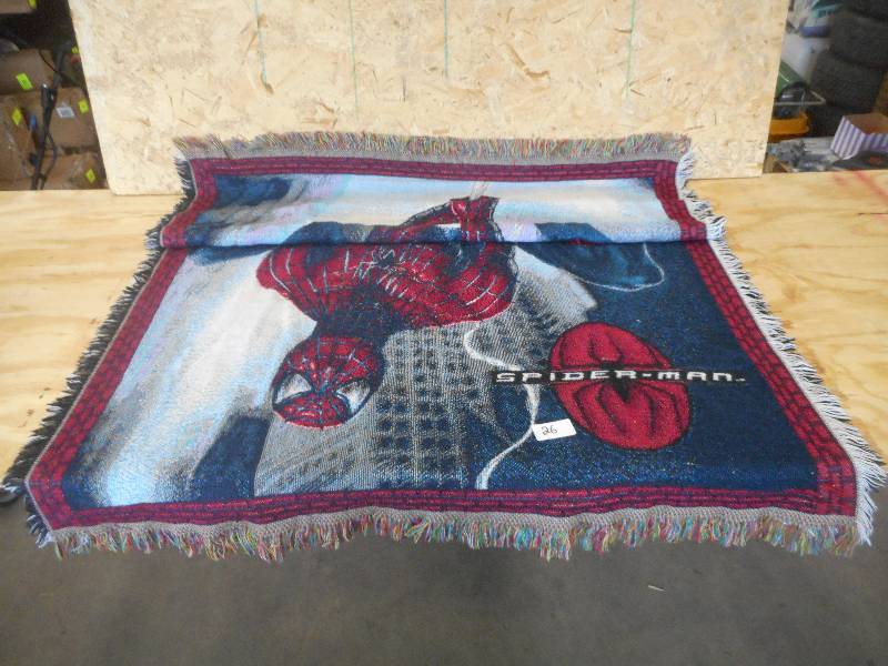 lot 26 image: Spider-Man Throw Blanket ...