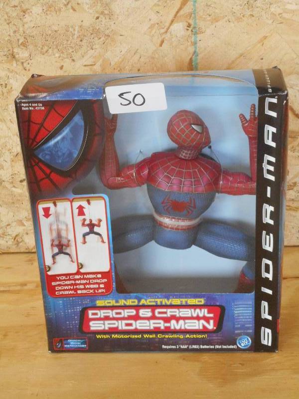 lot 50 image: Spider-Man Sound Activated Drop & C...