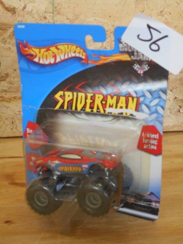 lot 56 image: Hot Wheels Spider-Man Monster Truck...