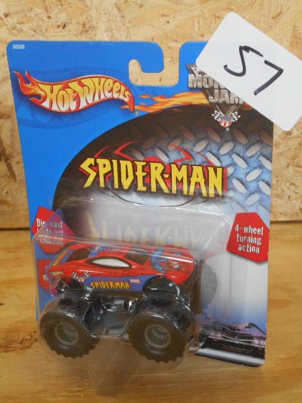 lot 57 image: Hot Wheels Spider-Man Monster Truck...