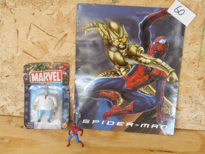 lot 60 image: Lot Of Spider-Man Folder, (2) Acti...