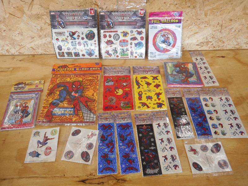 lot 62 image: Flat Of Assorted Unused Spider-Man ...