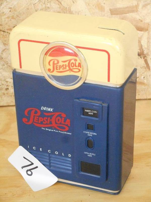 lot 76 image: Pepsi-Cola Coin Bank ...